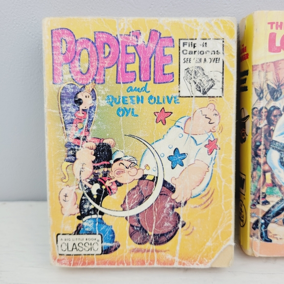 Little Big Books 1960s Lassie PopEye Thr Lone Ranger - Picture 8 of 16